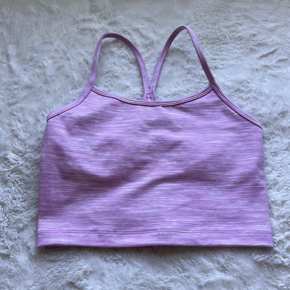 OFFLINE by Aerie The Hugger Recharge Purple Space Dye Sports Bra XS NWOT Cropped
